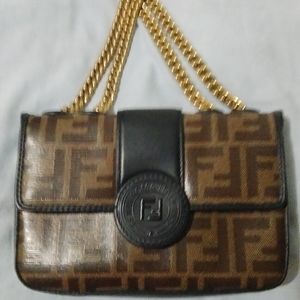 Fendi mini logo shoulder bag